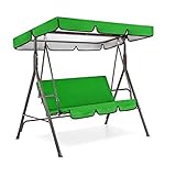 LUYAYW Ersatzdach für Hollywoodschaukel, Hollywoodschaukel Dachbezug, Universal Replacement Cover für Garden Swing Roof Tarpaulin Replacement Roof(Green,164 * 114 * 15cm)