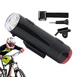 Fahrradhut-Licht,Fahrradhut-Sicherheitslicht | 5 Modi einstellbares Fahrradhutlicht mit hoher Helligkeit | Robustes Fahrrad-Sicherheitslicht, wiederaufladbares LED-Licht vorne und hinten für Pendler u