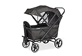 PINOLINO Klappbollerwagen Cruiser, mit abnehmbaren Rädern, Ankipphilfe, geeignet für Kindertransport, Metall und Stoff