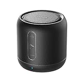 Anker SoundCore Mini Super Mobiler Bluetooth Lautsprecher Speaker mit 15 Stunden Spielzeit, 20 Meter Bluetooth Reichweite und Starkem Bass (Schwarz)(Generalüberholt)