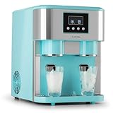 Klarstein Eiswürfelmaschine Klein, 1,8L Eiswürfelbereiter, für Crushed und Bullet Eis, Schnelle Mini, Leichte Reinigung, für 15kg/24h