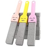 9 Stück Bimsstein toilette, Bimsstein Reinigungsstein mit 3 Griff, Cleaning block wc, Bimsstein wc bimsstein toilettenreiniger, Pumice Stone Toilet, wc bimsstein für Toilette, Bad, Waschbecken
