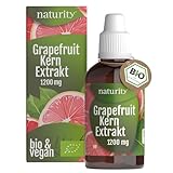BIO Grapefruitkernextrakt, 1200 mg Bioflavonoide/100 ml, zertifizierte Bio-Qualität, vegan und in Deutschland hergestellt, leicht und sauber anzuwenden
