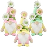 Gehydy Deko Frühling Wichtel Figuren 3er Set Frühlingsdeko Osterwichtel Deko Ostern Zubehör für Home Küche 19cm