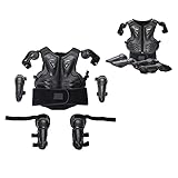 Motorrad-Schutzausrüstung, Motorrad-Schutzjacke, mit Knieschützer, Ellenbogenschoner, Rückenprotektor, Weste, für Kinder