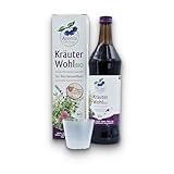 Aronia ORIGINAL Bio KräuterWohl 700 ml | Nahrungsergänzungsmittel mit Polyphenolen, Bitterstoffen, Mangan und OPC | Aroniasaft + Kräuter nach Hildegard von Bingen (Galgant, Süßholzwurzel, Zistrose)
