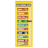 Visuelle Stundenplantabelle für – Tageskalender Organizer im Klassenzimmer mit abnehmbaren Karten, Lernzeitmanagementtafel | Lernwerkzeug für die Vorschulroutine d