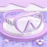 RIOROO Taucherbrille Kinder,Schwimmbrille für Jungen Mädchen Jugendliche,Tauchmaske mit Nasenabdeckung 180°Panorama HD Anti Nebel Anti-Leck für 6-16 Jahre