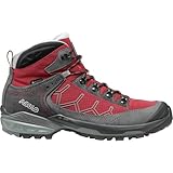 ASOLO Falcon EVO GV Leichte Wanderschuhe für Rucksackreisen, Trekking, Wanderstiefel, Grey Carminio/Red/Shark, 41 1/3 EU