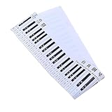 SOIMISS 1Stück Piano Tastatur Übungsdiagramm Tasten Aufkleber für Anfänger Klavier Zubehör Musiktheorie Unterstützung Leicht Verständlich und Anwendbar für Lehrer