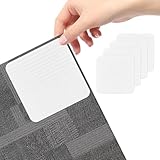 Noxtioanip 4 Stück Antirutschmatte für Teppich, Teppich Antirutschunterlage, Teppiche Greifer rutschfest, Teppichgreifer Wiederverwendbare, Quadratischer Teppiche Aufkleber, für Antirutsch
