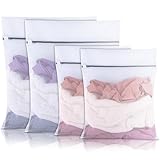 Ciusdkler 4 Stück Wäschenetz für Waschmaschine,60x50cm/50x40cm Wäschesack Waschmaschine,Wäschenetz Groß mit Reißverschluss,Wäschebeutel für Waschmaschine Laundry Bag für BH,Socken,Reise,Schuhe