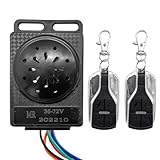 Esncddym Elektrisches Fahrradalarmsystem, Anti-Diebstahl-Fahrradalarm | Diebstahlsicherung für Elektroroller - Elektroroller-Gerät, Vibrations-Motorradalarm, Fernbedienungs-Sicherheitsset für