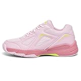 LEFUS Damen-Tennisschuhe - P601, rutschfest, gedämpft, stabilisierend, atmungsaktive Court-Schuhe(rosa,39)