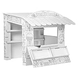 Tektorado - Spielhaus aus Pappe für Kinder - Kinderspielhaus aus Karton zum Bemalen und Spielen - für Outdoor & Indoor - für Kinder ab 3 Jahren - Kaufladen