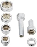 SW-Stahl 82280L Schneideisen-Adaptersatz, 7-teilig I M3-M14 Gewindeschneider Set I Außengewinde Schneidwerkzeug I Ratschenschlüssel Zubehör I Präzisions Schneideisen Halterung