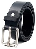 Ossi Herren 38mm Schlau Lässig Jeans Schwarzer Gürtel - 5XL