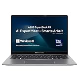 ASUS ExpertBook P5 AI Laptop I 14' WQXGA Touch-Display | Intel® Core™ Ultra 5 226V I 16 GB RAM I 512 GB SSD I Intel® Arc™ 130V I QWERTZ Tastatur I Misty Grey