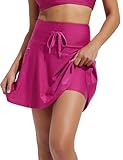 BALEAF Damen 15' Baderock Sonnencreme Schwimmrock Baderock mit hohem Bund Rosa M