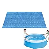 Solare Poolabdeckung | Pool Solarfolie Mit Luftblasen - Falbbare Isolierdecke Wärmespeicherplane Für Erwärmung Wasser Outdoor Poolseite Heimschwimmbad