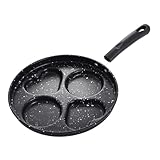 BAZEITFLOW Antihaft Bratpfanne mit Griff Multifunktionale Mini Pfanne für Spiegeleier und Pfannkuchen Leicht zu Reinigen Ungiftige Beschichtung Geeignet für Induktionsherde