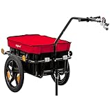 Zelsius Fahrradanhänger Transport | 68 Liter | Transportwagen, Fahrradwagen, Handwagen | Anhänger für Fahrrad, Lastenanhänger mit Kunststoffwanne | Transportanhänger, Transportbox