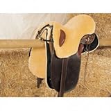 CHRIST Lammfell Sattelsitzbezug Stocksattel Warmblut, natur