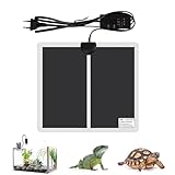 Geoyien Heizmatte Pflanzen, Heizmatte Terrarium mit Thermostat, Wärmematte Pflanzen, Dreistufige Temperaturregelung, Wasserdicht, Automatische Abschaltung, für Reptilien, Amphibien (15 * 14cm-5W)