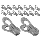 SOLUSTRE 30 Stück Wäscheklammer Kleiderbügel-Clips Kleiderbügel Clips Wäscheständer Kleiderklammer-Set Clips für Kleidung kleiderständer zum Aufhängen von Wäsche Deckenklammern Abs