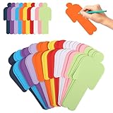 200 Stück Bunt Moderationskarten Set 20 x 8 cm Mensch 10 Farben Präsentationskarten Metaplankarten Set Bunte Karteikarten Lernkarten Blanko Kärtchen zum Beschriften für Büro Schule Präsentation