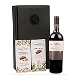 Geschenkset italienischer Rotwein Montepulciano d'Abruzzo mit edler Schokolade von Simón Coll