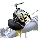 Fahrrad-Entenhupe, Motorrad-Lenker-Ente,Niedliches gelbes Enten-Fahrradzubehör - Lenker-Fahrradhupen, gelbe Ente, Auto-Dekoration, Squeeze-Ente-Fahrradhupen, Stressabbau, Squeeze-Hörner