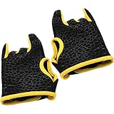 GARVALON Professionelle Bowling Handschuhe aus Elastischem Atmungsaktivem Silikon Rutschfestes Design Flexible Passform für Herren XL Gelb für Outdoorsport