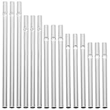 Gatuida 60Stücke Aluminium Rohre DIY Windglocken Rohre Rohre Für Klangspiele Verschiedene Längen Für Garten Und Bastelprojekte