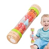 Niederschlagsrasselröhre, Baby Regenstift,Spinnerröhre Rassel | Sensorisches musikalisches Beruhigungs -Soundspielzeug für Kleinkind -Babykinder Lernen spielen Klassenzimmer im Vorschule Osterreisen