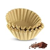 Nicoone Korbfilter Kaffeefilter,50 Stück Papierfilter Korbfilter Kaffeefilter aus Holzfasern,1-4 Tassen Coffee Filter Paper für Hausgemachten Kaffee zu Hause,Kaffeeläden,Büros
