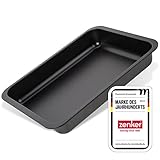 Zenker Lasagneform, Auflaufform mit zweifacher Antihaftbeschichtung, Backform für vielfältigen Einsatz, hitzebeständige Ofenform, widerstandsfähiger Bräter (Farbe: schwarz), Menge: 1 Stück