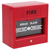 FUTUREORYY Notfall Glasbruchalarm Schalter aus Robustem Kunststoff Kompakter Glaszertrümmerer Button für Feuer und Sicherheitssysteme Einfach zu Bedienen für Türen und Fluchtwege