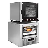 GGM Gastro | HEB611-46#SFF511 | Bäckerei-Heißluftofen - Manuell - 6x GN 1/1 oder EN 60x40 - inkl. Schockfroster 5x GN 1/1