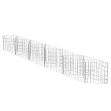 vidaXL Gabionenkorb Stahl verzinkt 300x30x50cm