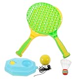 BCOATH 1 Set Tennisschläger-Set Für Kinder, Schläger Mit Tennisbällen, Badminton-Federball Und Softbällen Für Kleinkinder-Indoor-/Outdoor-Sportarten