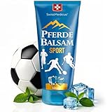 SwissMedicus Pferdebalsam Massage-gel Effektive nach aktivem Sport Kräuterbalsam hergestellt aus 25 Kräuter mit Magnesium Komplex zur Verringerung des Risikos möglicher Muskelkrämpfe, 200 ml