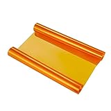 VOYAGO Scheinwerfer-Folie Gelb 30 * 120cm, Wasserdicht Auto Scheinwerfer Folie Tönungsfolie Nebelscheinwerfer (Orange)
