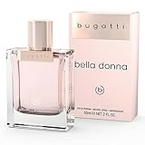 bugatti Parfüm Damen bella donna EdP 60ml I sinnliches Eau de Parfum für jedes Alter und für jeden Anlass I elegante Kombination aus Pfirsich, Jasmin & Moschus I süß, würzig & elegant
