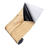 SOESFOUFU Nordic Holzoptik Bodenbelag Selbstklebend PVC Wasserdichter DIY Wandaufkleber Entfernbare Holzmaserung Tapete für Wohnraumgestaltung