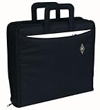 Wedo 58601 Ordnertasche Polyester A4, (mit Reißverschluss versenkbare Griffe und zwei A4-Außenfächer) schwarz
