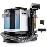Polsterreiniger Gerät, Nasssauger Polsterreiniger, Waschsauger Teppichreiniger, Fleckenreiniger für Teppich, Sofa, Vorleger, Polster, Treppen, Auto, 500W, Geräuschpegel weniger als 81dB (Schwarz Weiß)