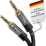 KabelDirekt Klinkenkabel Aux Kabel & Audio 3.5 mm Kabel – 0,5 m Klinken-Kabel – Erhältlich in allen gängigen Längen (Geeignet für Kopfhörer – Handy – PC & Laptop Audio – Auto – HiFi – Stereo)