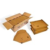 100 Versandtaschen Luftpolsterumschläge DIN A4 Luftpolsterversandtaschen Luftpolstertaschen Gr. G/7 G7 braun (250mm x 350 mm) Umschläge haftklebend gepolstert Polsterumschlag Taschen
