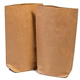 24 x Papiertüten Braun Groß (16,5 x 26 x 6 cm) - Braune Geschenktüten für Adventskalender - Ostertüten zum befüllen - Kraftpapiertüten, Bodenbeutel, Tüten, Tütchen, Beutel aus Papier